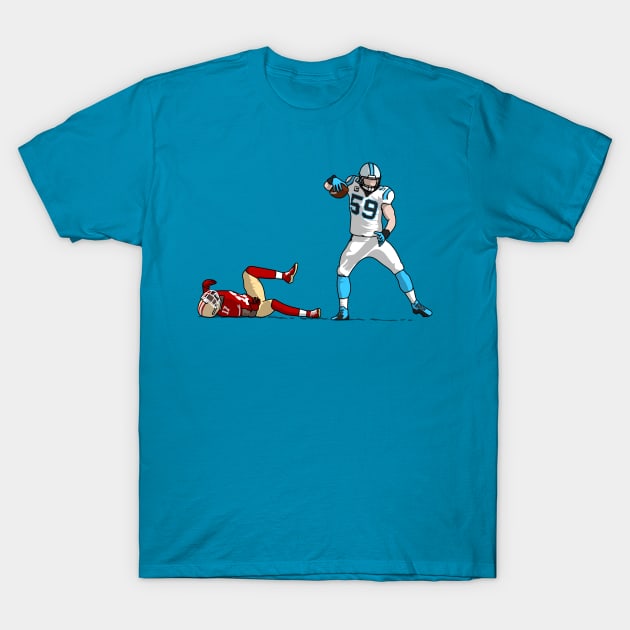 kuechly routed T-Shirt by rsclvisual